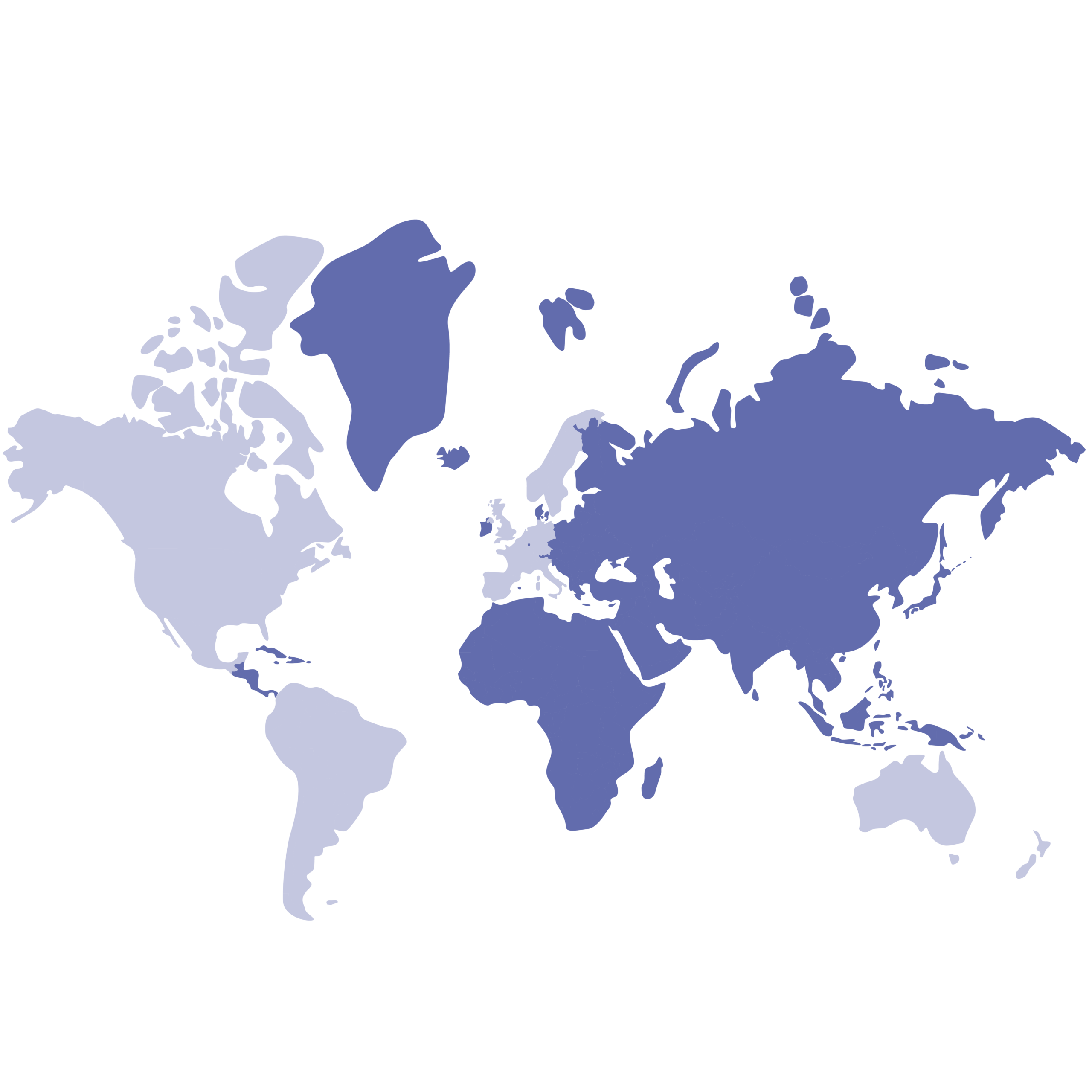 World map showing Brand Nudge market coverage